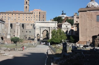 Image of the Forum in Rome, Italy